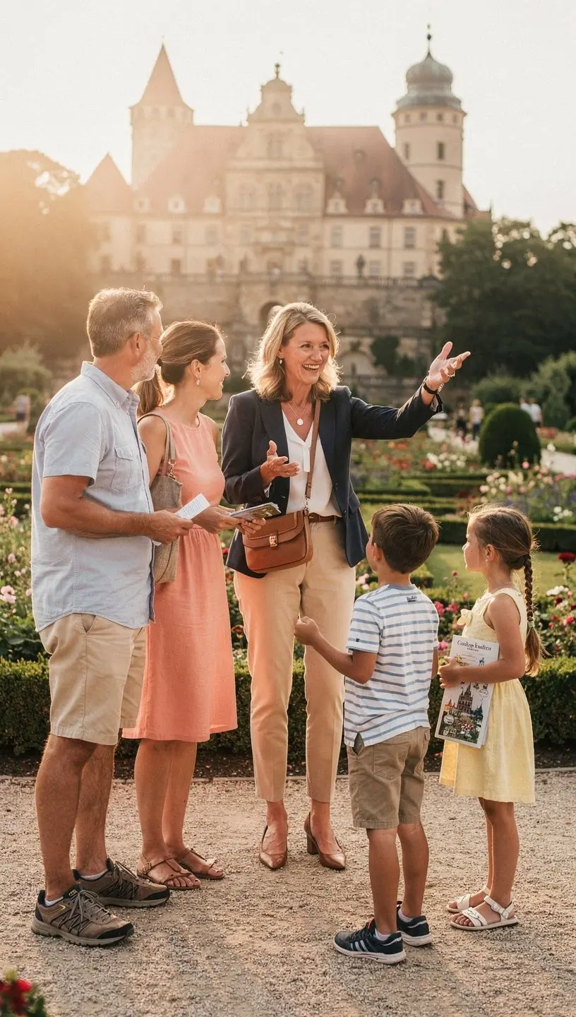 Fabrikbesichtigung in Meissen mit Blick auf die historischen Werkstätten für Porzellanherstellung.
